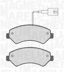 Комплект тормозных колодок (MAGNETI MARELLI: 363916060190)