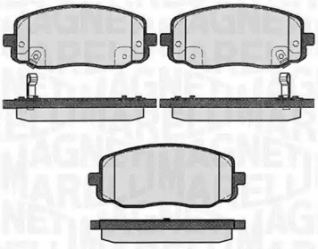 Комплект тормозных колодок (MAGNETI MARELLI: 363916060280)