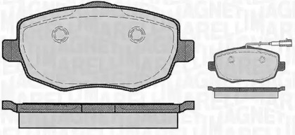 Комплект тормозных колодок (MAGNETI MARELLI: 363916060290)