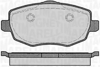 Комплект тормозных колодок (MAGNETI MARELLI: 363916060291)