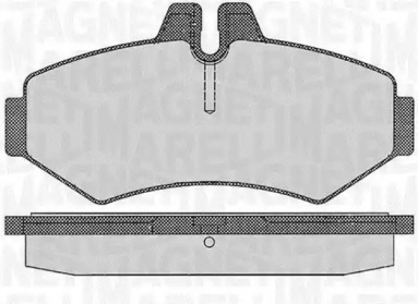 Комплект тормозных колодок (MAGNETI MARELLI: 363916060319)