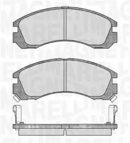 Комплект тормозных колодок (MAGNETI MARELLI: 363916060339)