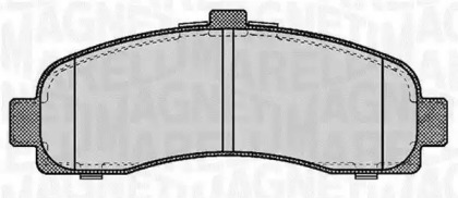 Комплект тормозных колодок (MAGNETI MARELLI: 363916060346)