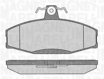 Комплект тормозных колодок (MAGNETI MARELLI: 363916060397)