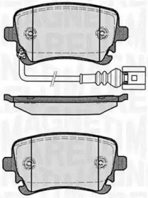 Комплект тормозных колодок (MAGNETI MARELLI: 363916060412)