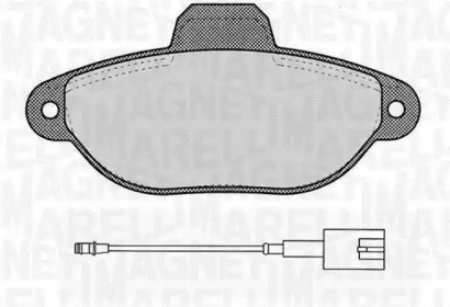 Комплект тормозных колодок (MAGNETI MARELLI: 363916060454)