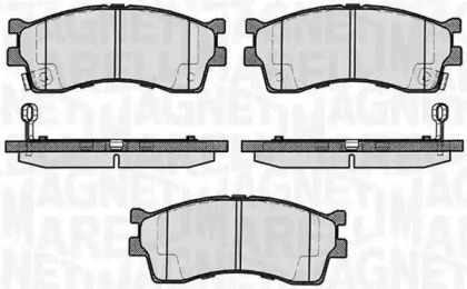 Комплект тормозных колодок (MAGNETI MARELLI: 363916060458)