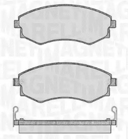 Комплект тормозных колодок (MAGNETI MARELLI: 363916060467)