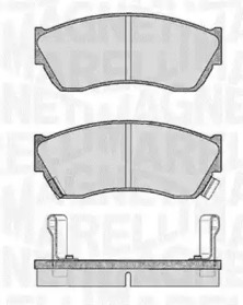 Комплект тормозных колодок (MAGNETI MARELLI: 363916060491)