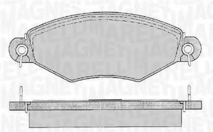 Комплект тормозных колодок (MAGNETI MARELLI: 363916060512)