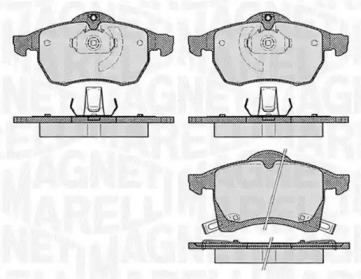 Комплект тормозных колодок (MAGNETI MARELLI: 363916060523)