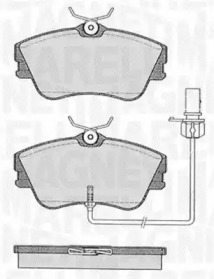 Комплект тормозных колодок (MAGNETI MARELLI: 363916060528)