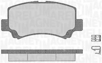 Комплект тормозных колодок (MAGNETI MARELLI: 363916060534)