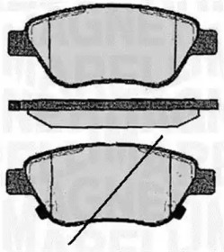 Комплект тормозных колодок (MAGNETI MARELLI: 363916060559)