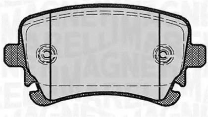 Комплект тормозных колодок (MAGNETI MARELLI: 363916060602)