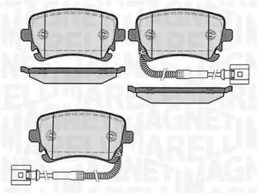 Комплект тормозных колодок (MAGNETI MARELLI: 363916060603)