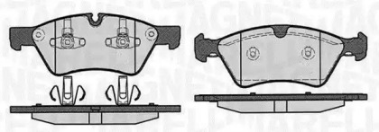 Комплект тормозных колодок (MAGNETI MARELLI: 363916060639)