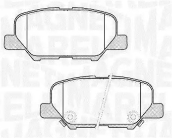 Комплект тормозных колодок (MAGNETI MARELLI: 363916060678)