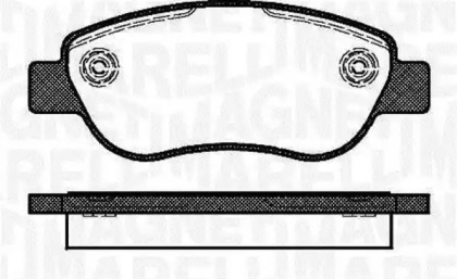 Комплект тормозных колодок (MAGNETI MARELLI: 363916060693)