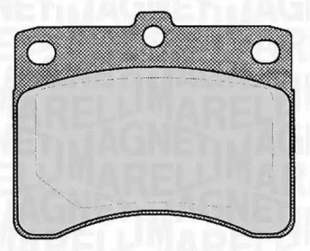 Комплект тормозных колодок (MAGNETI MARELLI: 363916060815)