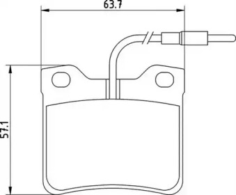 Комплект тормозных колодок (MAGNETI MARELLI: 363700201125)