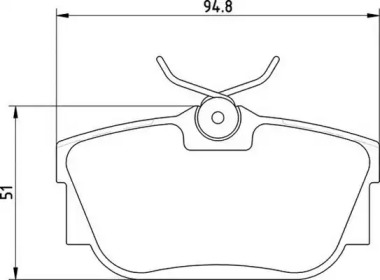 Комплект тормозных колодок (MAGNETI MARELLI: 363710205137)