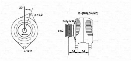 Генератор (MAGNETI MARELLI: 063321809010)