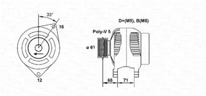 Генератор (MAGNETI MARELLI: 063321838010)