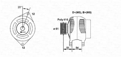 Генератор (MAGNETI MARELLI: 063321861010)