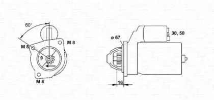 Стартер (MAGNETI MARELLI: 943220735010)