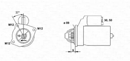 Стартер (MAGNETI MARELLI: 943241015010)