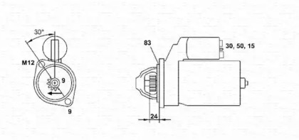 Стартер (MAGNETI MARELLI: 943251464010)