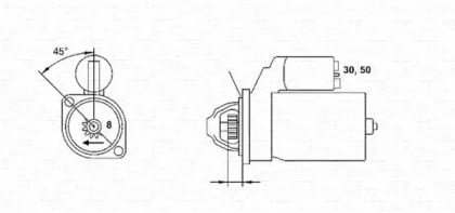 Стартер (MAGNETI MARELLI: 943251896010)