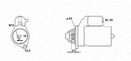 Стартер (MAGNETI MARELLI: 943253106010)