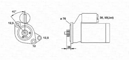 Стартер (MAGNETI MARELLI: 063720013010)