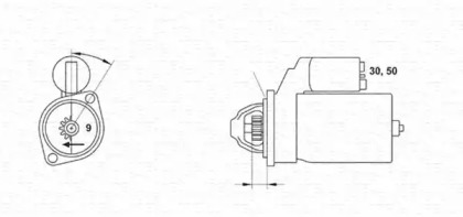 Стартер (MAGNETI MARELLI: 943253132010)