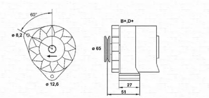 Генератор (MAGNETI MARELLI: 943305820010)