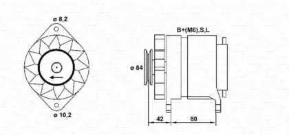 Генератор (MAGNETI MARELLI: 943311380010)