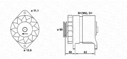 Генератор (MAGNETI MARELLI: 943321099010)