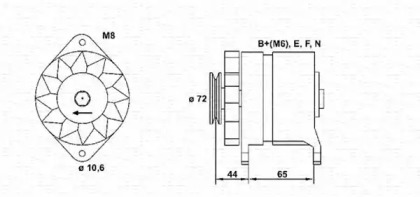 Генератор (MAGNETI MARELLI: 943346018010)