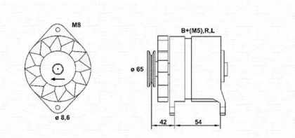 Генератор (MAGNETI MARELLI: 943346054010)