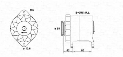 Генератор (MAGNETI MARELLI: 943346059010)