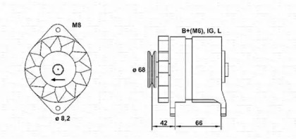 Генератор (MAGNETI MARELLI: 943346067010)