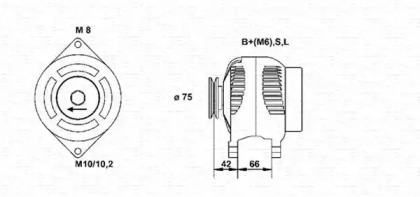 Генератор (MAGNETI MARELLI: 943346072010)