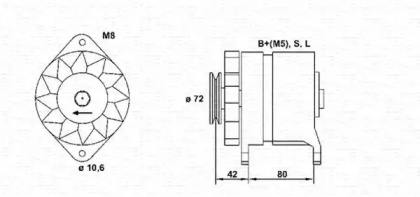 Генератор (MAGNETI MARELLI: 943346080010)