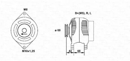 Генератор (MAGNETI MARELLI: 943346087010)