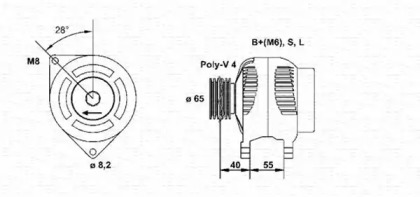 Генератор (MAGNETI MARELLI: 943354003010)