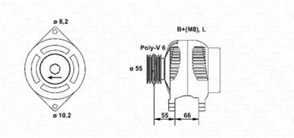 Генератор (MAGNETI MARELLI: 943354075010)