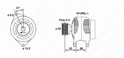 Генератор (MAGNETI MARELLI: 943354076010)