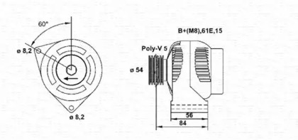 Генератор (MAGNETI MARELLI: 943355019010)